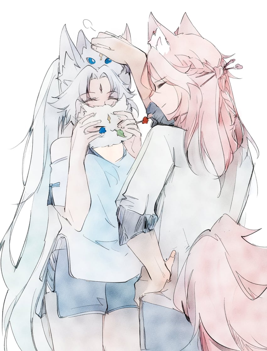 feixiao and jiaoqiu (honkai and 1 more) drawn by 403_foebidden