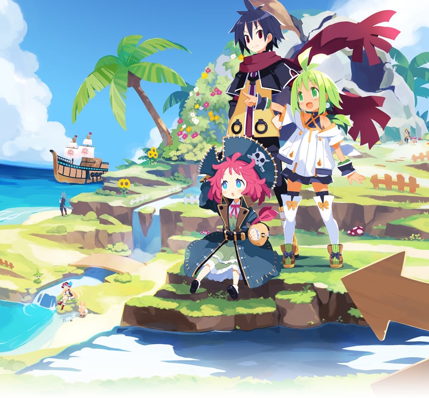 marona, ash, and aprico (phantom brave and 1 more) drawn by harada_takehito