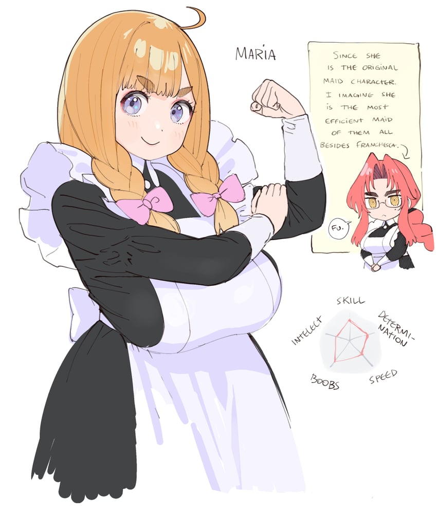 maria and franchesca (original) drawn by conto