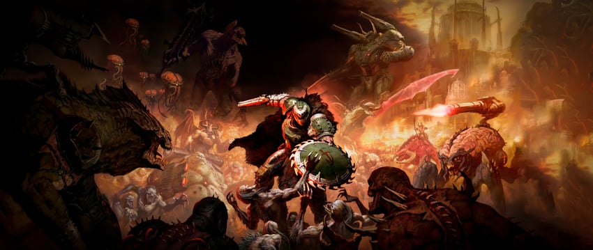 doomguy, imp, mancubus, arachnotron, hell knight, and 3 more (doom and 1 more)