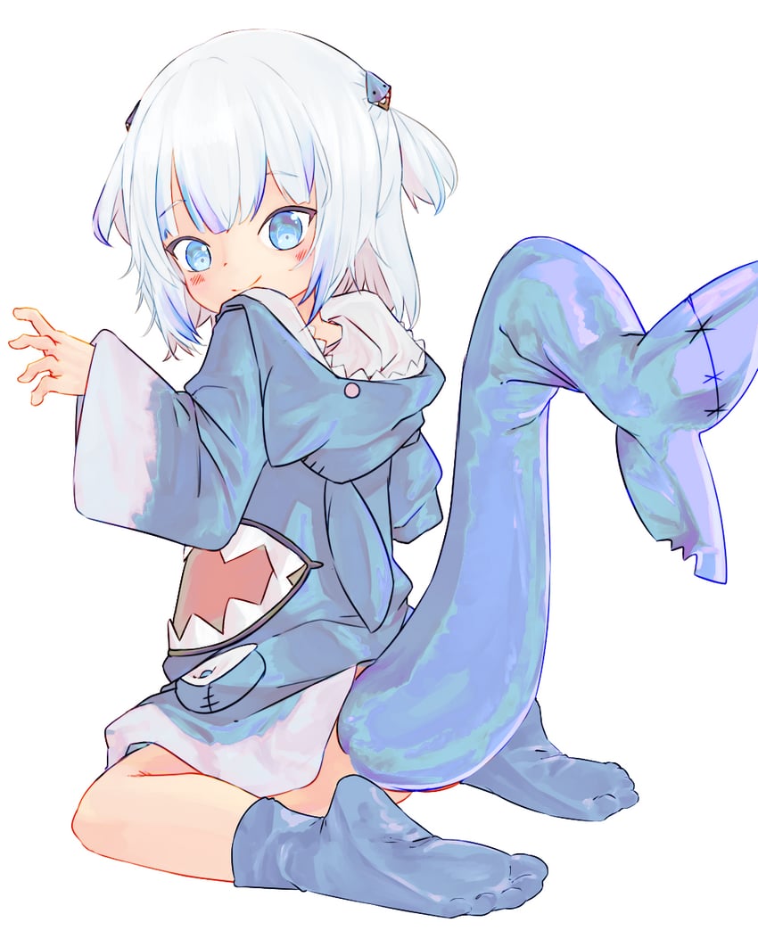gawr gura (hololive and 1 more) drawn by chaosexceed