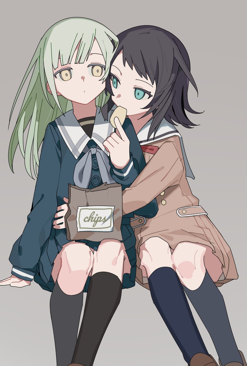 wakaba mutsumi and yahata umiri (bang dream! and 1 more)