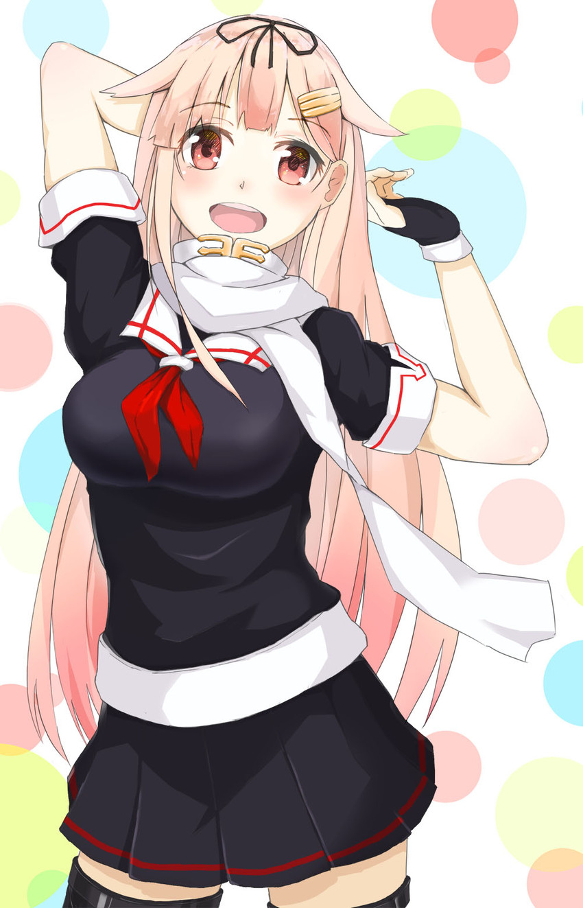 yuudachi and yuudachi kai ni (kantai collection) drawn by yakku