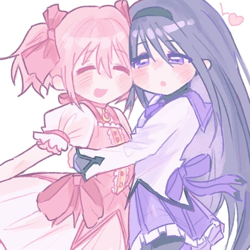 akemi homura and kaname madoka (mahou shoujo madoka magica) drawn by kerimka31328031