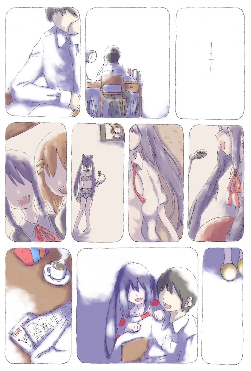 nakano azusa and hirasawa yui (k-on! and 1 more) drawn by teramat