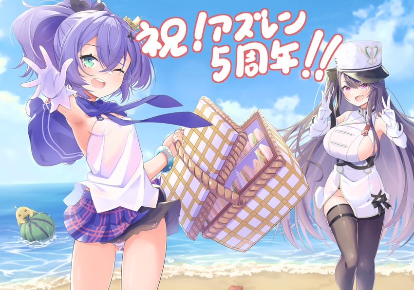 manjuu, javelin, and pamiat merkuria (azur lane) drawn by leer.meer