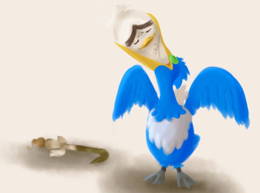 sirfetch'd and cramorant (pokemon and 1 more) drawn by iogi_(iogi_k)