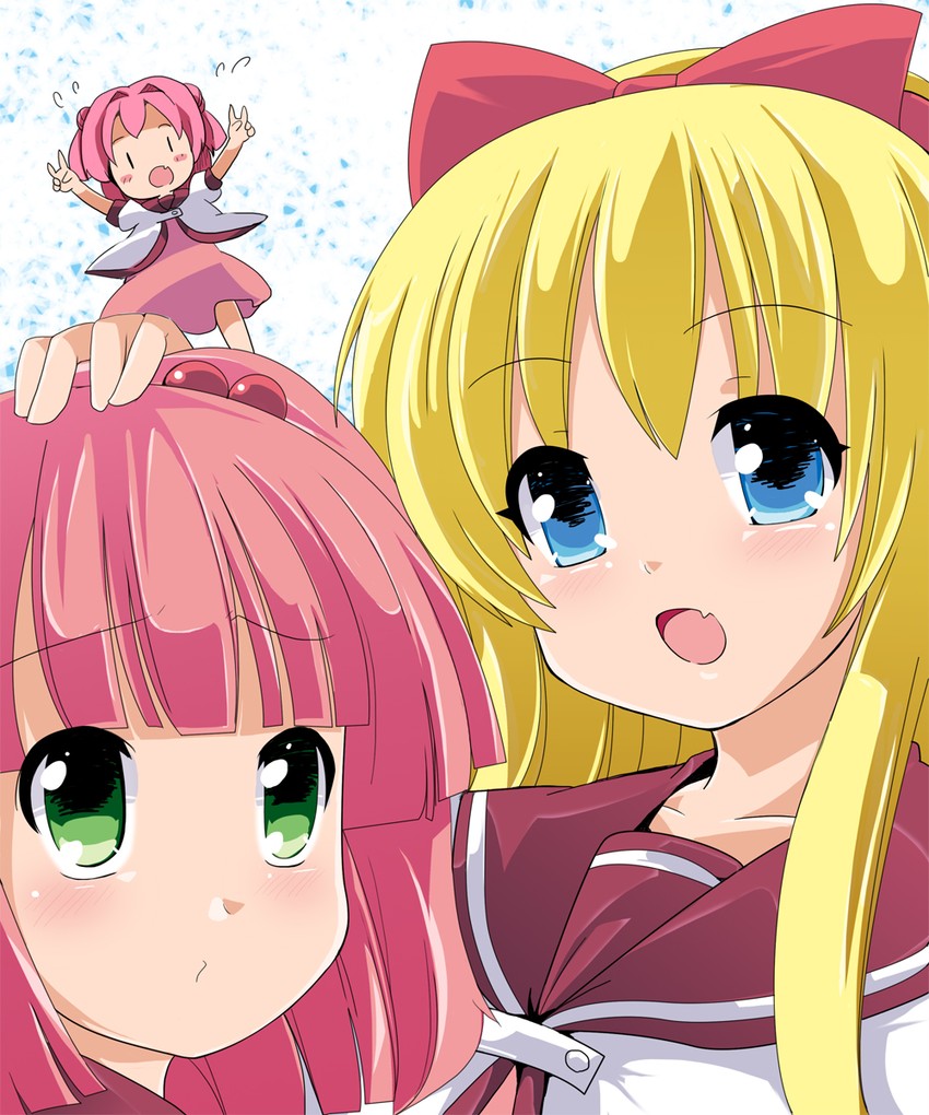 toshinou kyouko, akaza akari, and yoshikawa chinatsu (yuruyuri) drawn by fa_no_hito