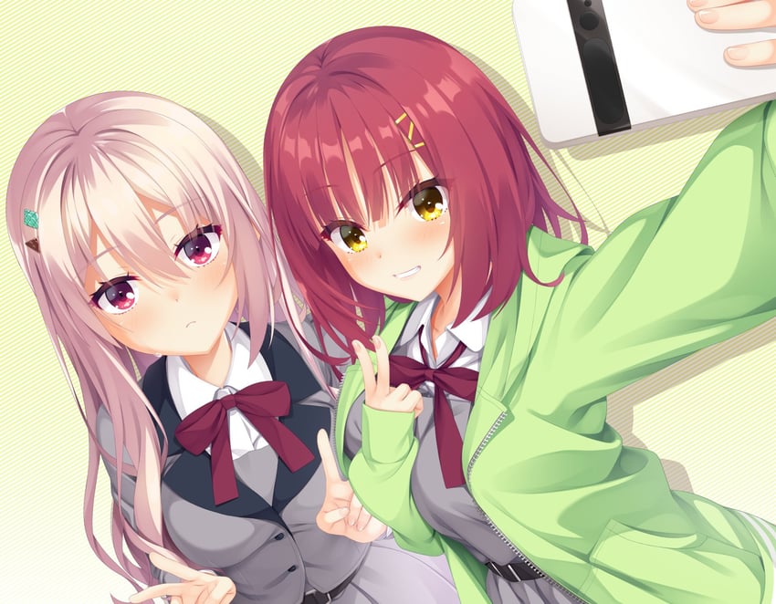 harumi ena and futamihara ririko (limelight lemonade jam) drawn by 8kumagawa_(log)