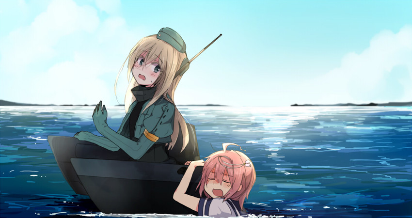 i-58 and u-511 (kantai collection) drawn by annin_musou