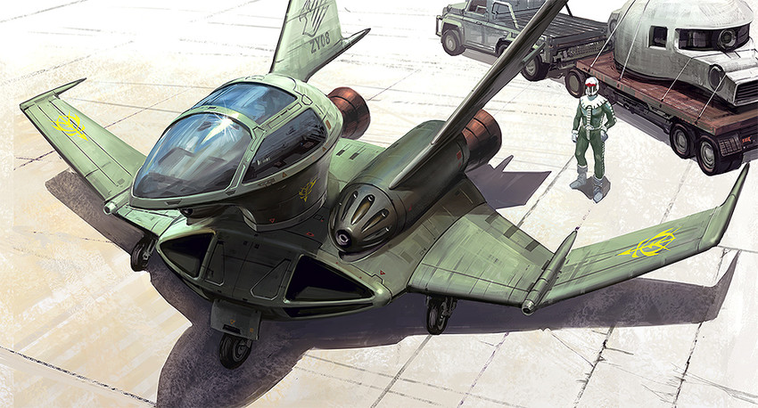 zaku ii and dopp (gundam and 1 more) drawn by noba