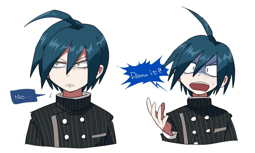 saihara shuichi (danganronpa and 1 more) drawn by furukawa_(yomawari)