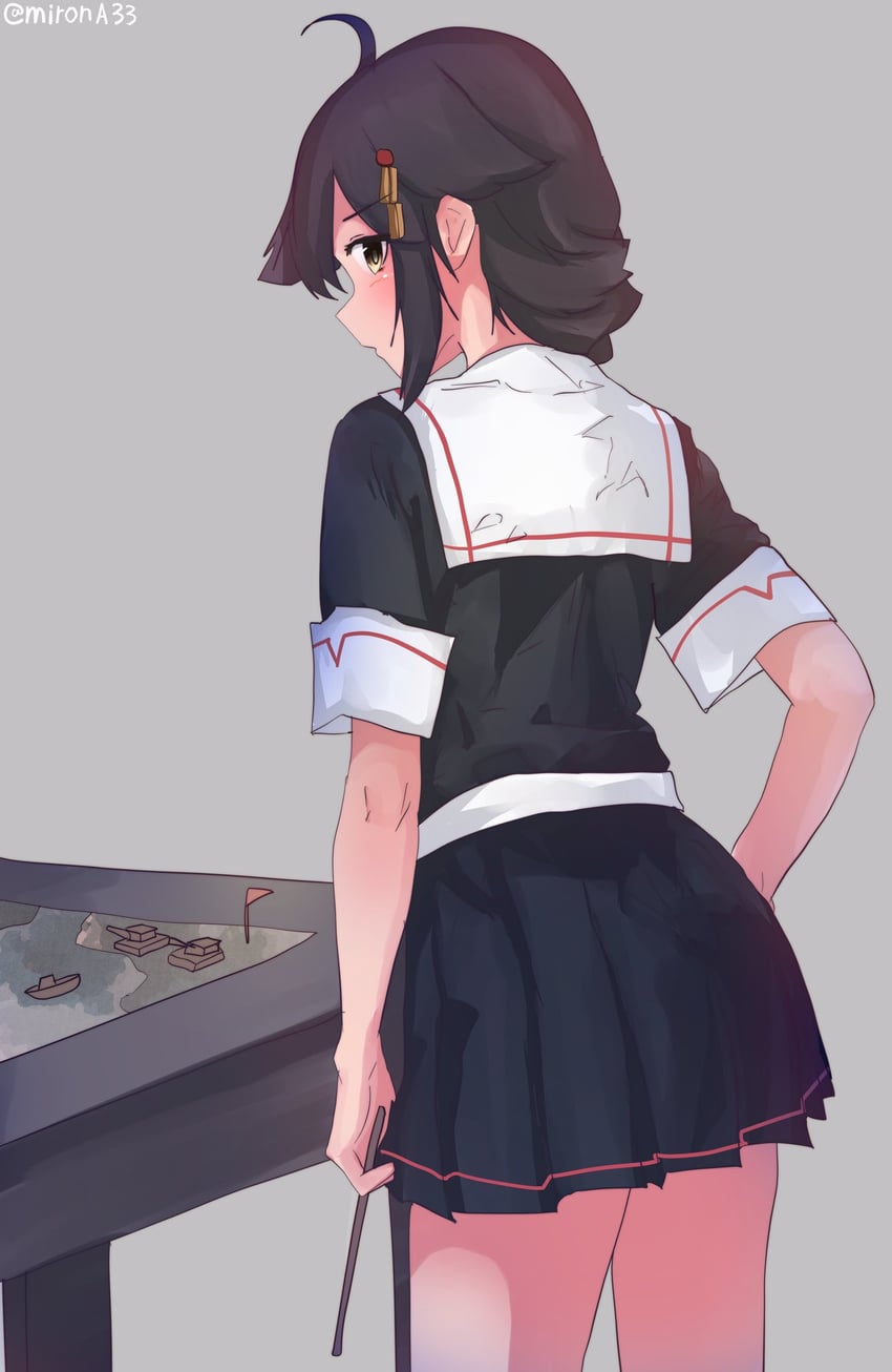 shigure and shigure kai ni (kantai collection) drawn by miron_(mirona33)