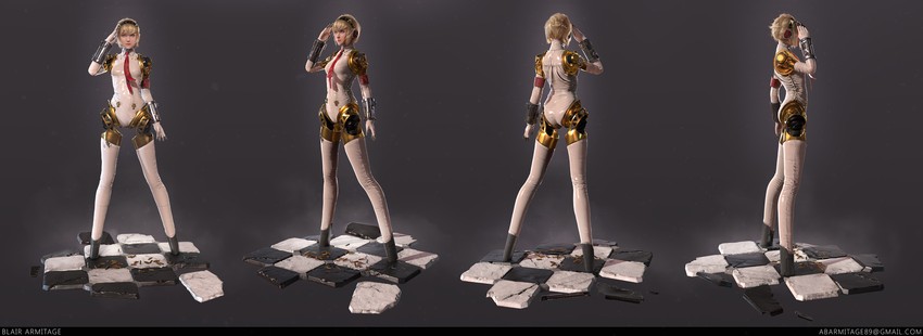 aigis (persona and 1 more) drawn by blair_armitage