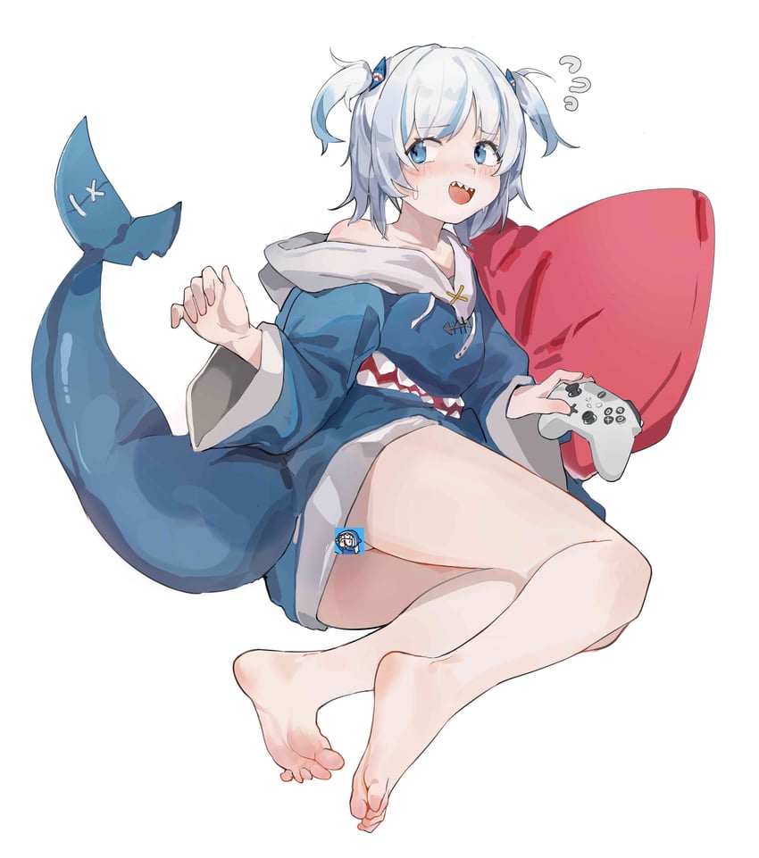 gawr gura (hololive and 1 more) drawn by whaleares19