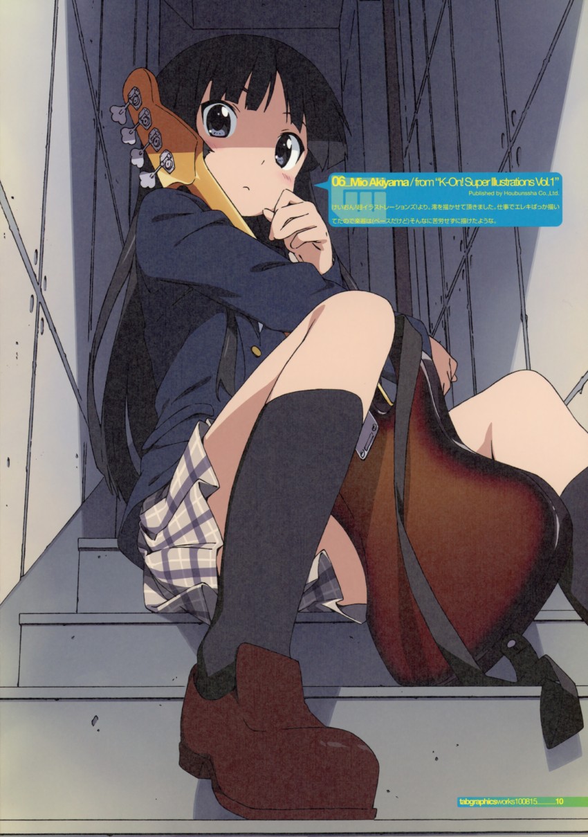 akiyama mio (k-on! and 2 more) drawn by kanzaki_hiro