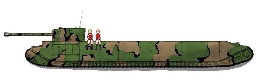 darjeeling and orange pekoe (girls und panzer) drawn by kos_(koozu)