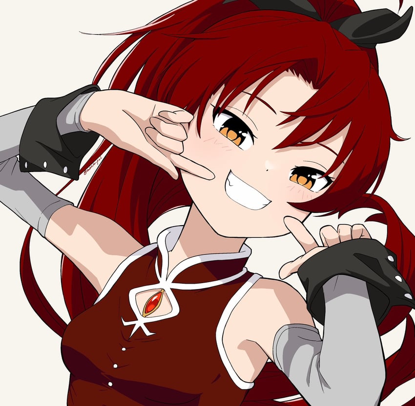 sakura kyoko (mahou shoujo madoka magica) drawn by maaru_pui