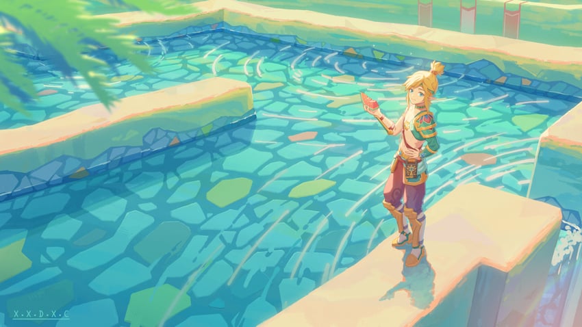 link (the legend of zelda and 1 more) drawn by x.x.d.x.c