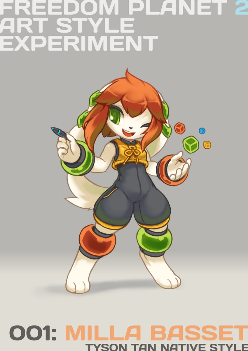 milla basset (freedom planet and 1 more) drawn by tyson_tan