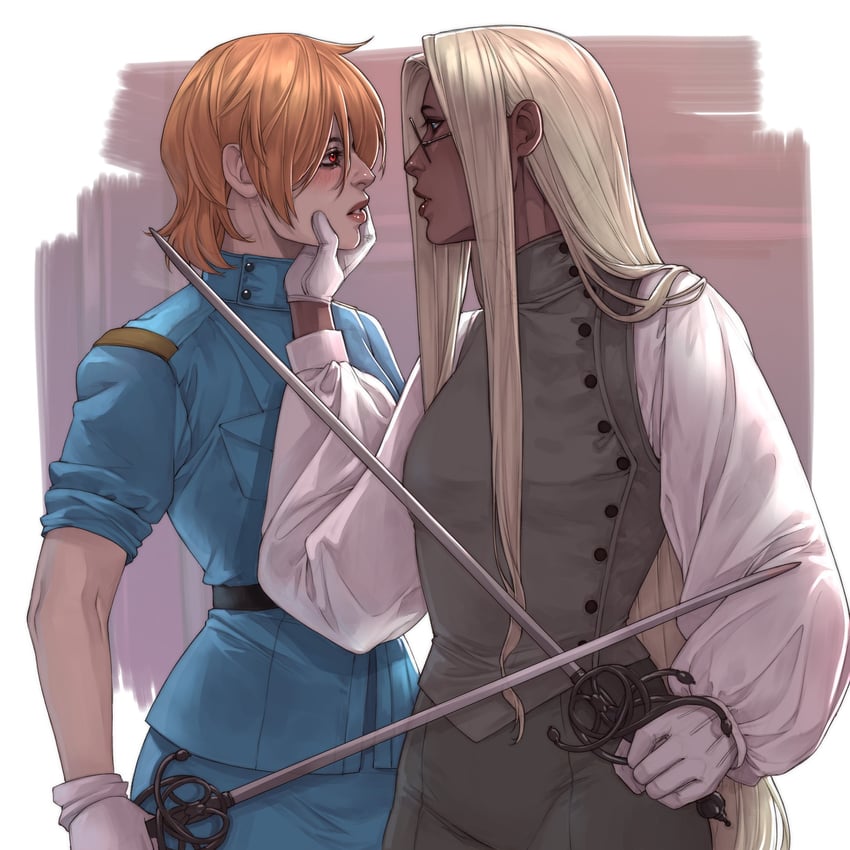 seras victoria and integra hellsing (hellsing) drawn by annasassiart