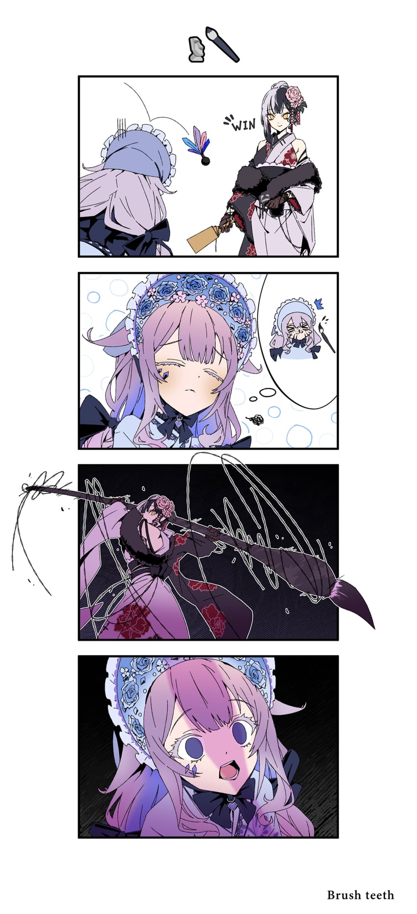 shiori novella and koseki bijou (hololive and 1 more) drawn by taka_t