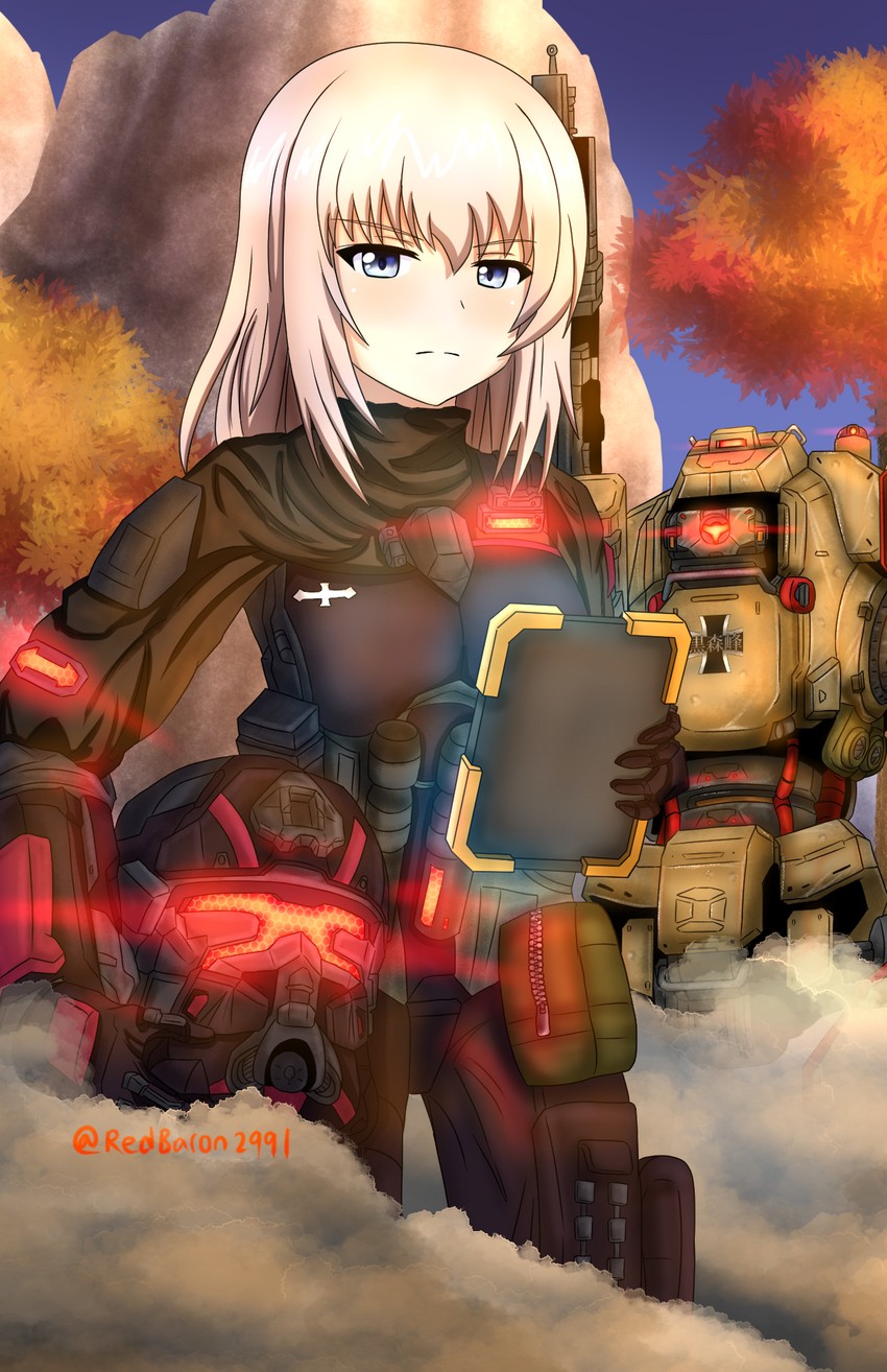 Itsumi Erika Pilot Grapple Pilot And Monarch Girls Und Panzer And 2 More Drawn By Redbaron Danbooru