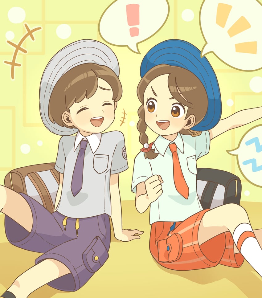 juliana and florian (pokemon and 1 more) drawn by suzuran_moi