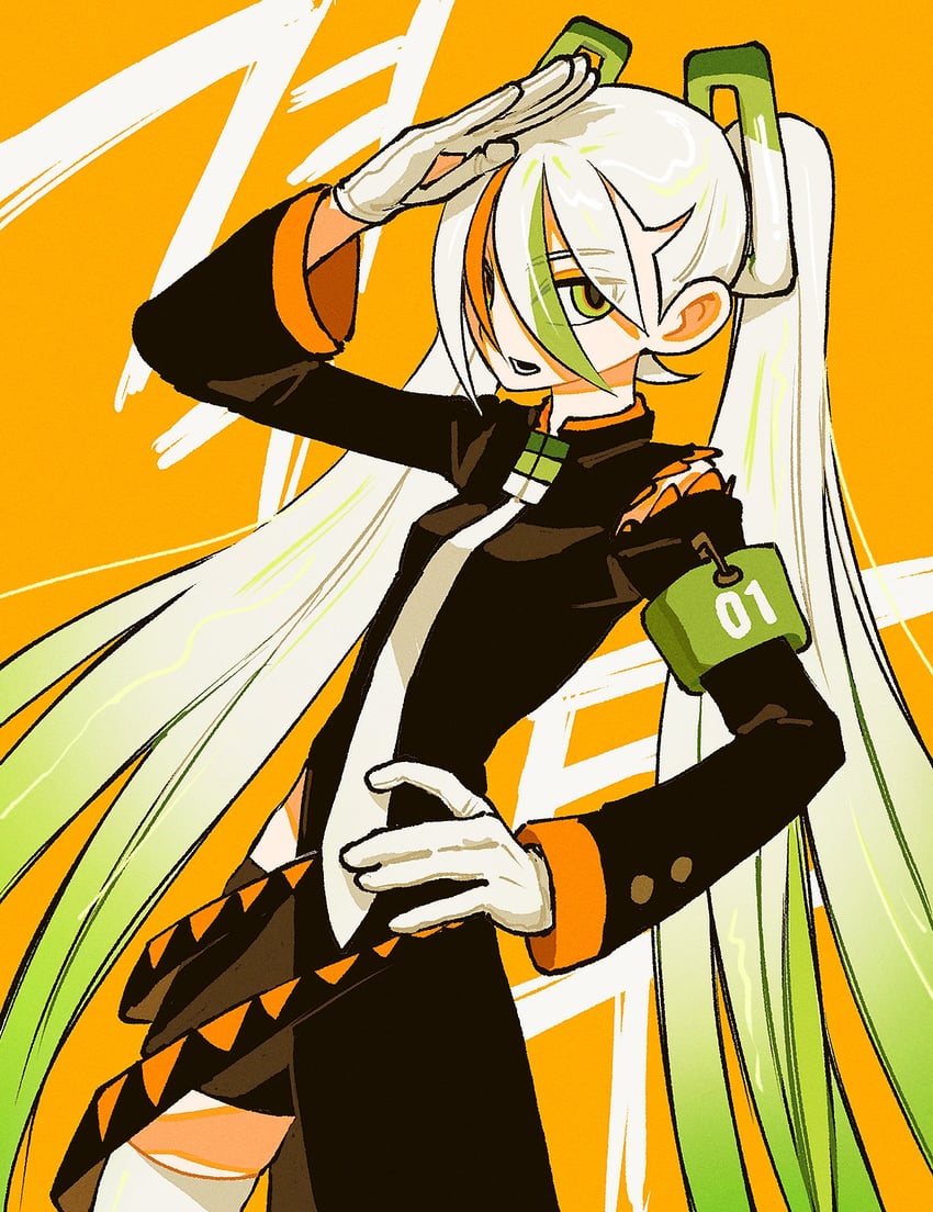 hatsune miku and fighting miku (pokemon and 2 more) drawn by b_kungya