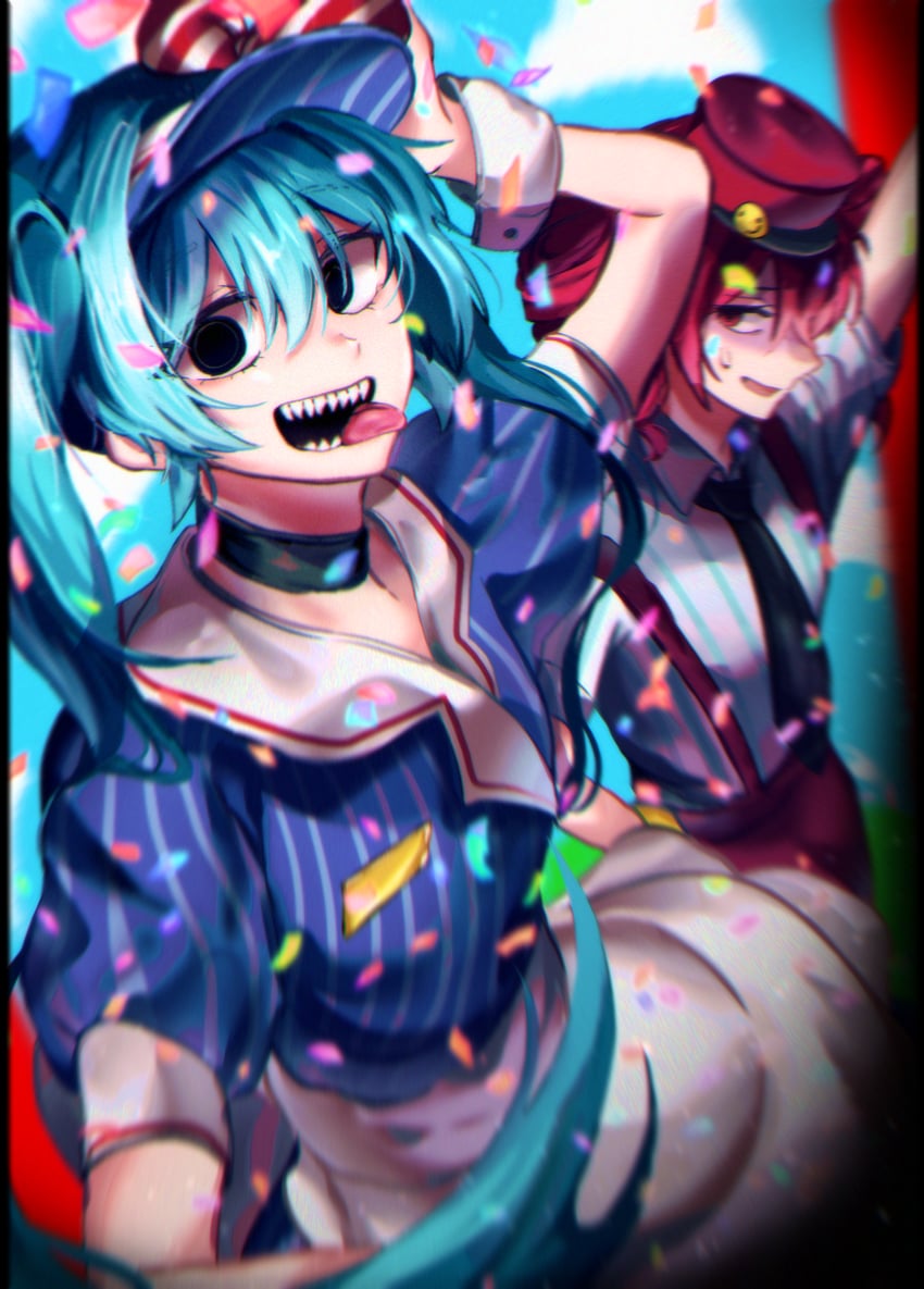 hatsune miku and kasane teto (vocaloid and 2 more) drawn by na_nyananya28