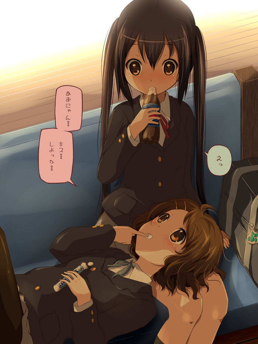 nakano azusa and hirasawa yui (k-on! and 1 more) drawn by na!_(na'mr)