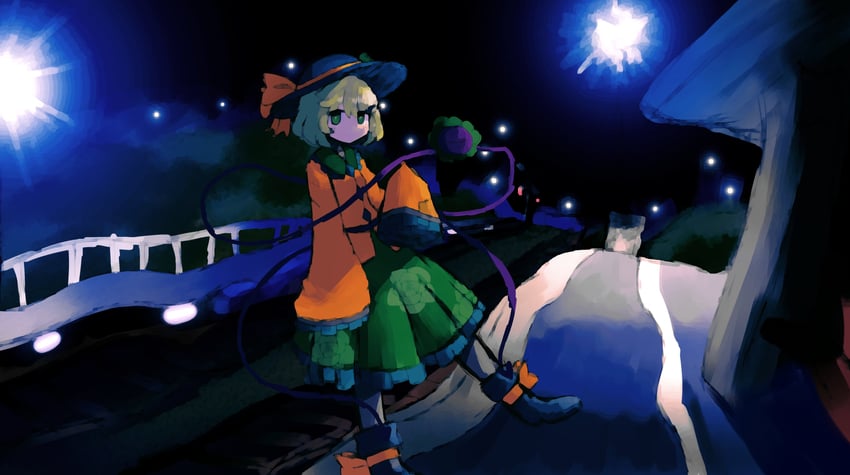 komeiji koishi and unnamed girl (touhou and 3 more) drawn by iesonatana
