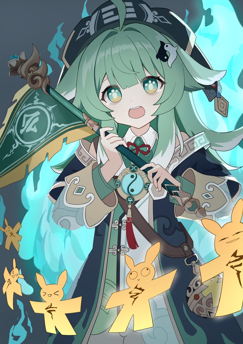 huohuo and tail (honkai and 1 more) drawn by zixuan2992956270