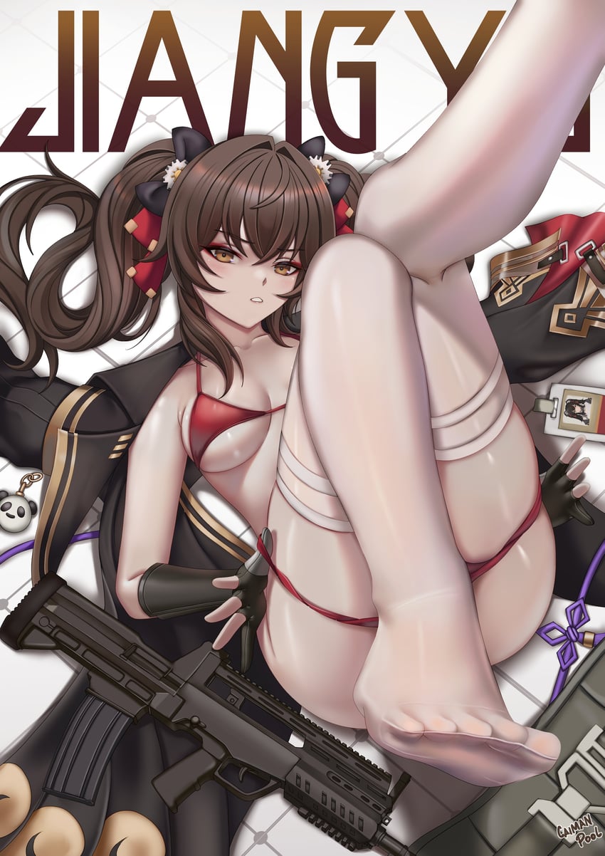 type 97 and jiangyu (girls' frontline and 1 more) drawn by caiman_pool