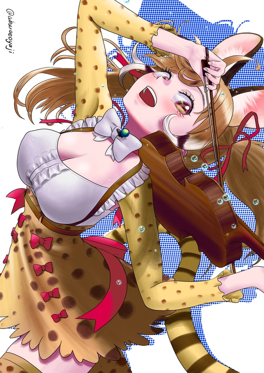 large-spotted genet (kemono friends and 1 more) drawn by aburaeoyaji