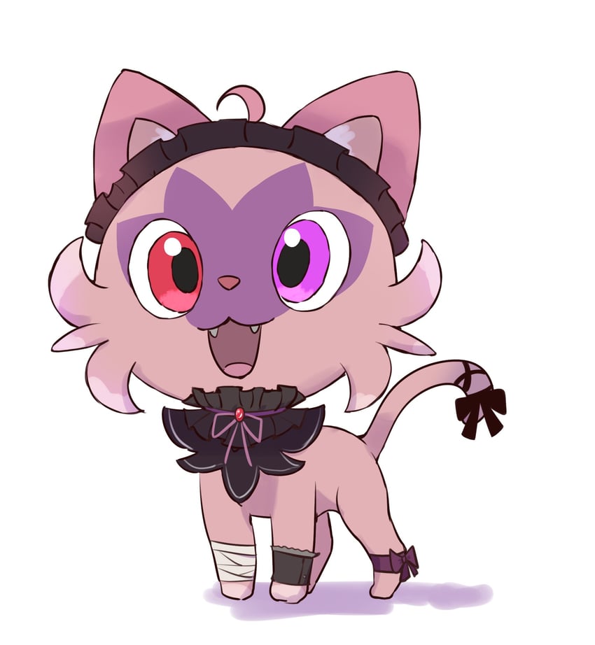 sprigatito and mikeneko (pokemon and 1 more) drawn by milk_tea_1993