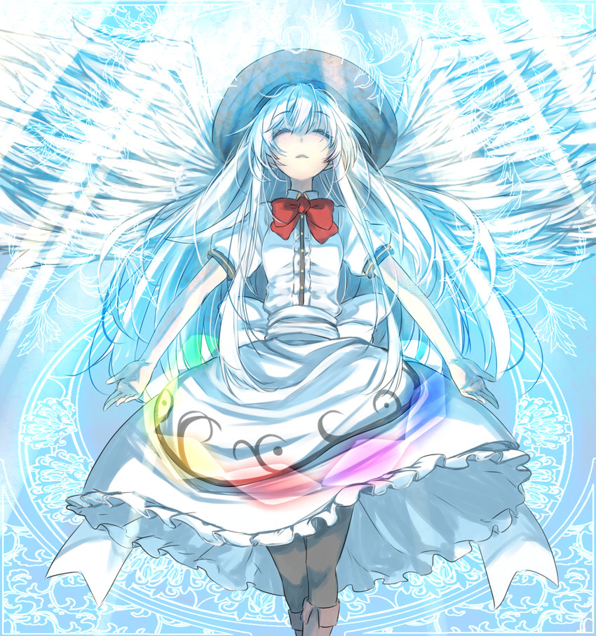 hinanawi tenshi and g-tenko-r (touhou and 1 more) drawn by rion_(glayjirobass)