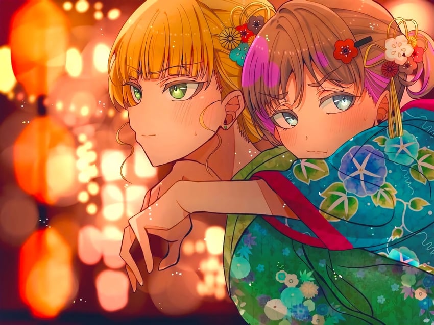 heanna sumire and tang keke (love live! and 1 more) drawn by neko_raa_men