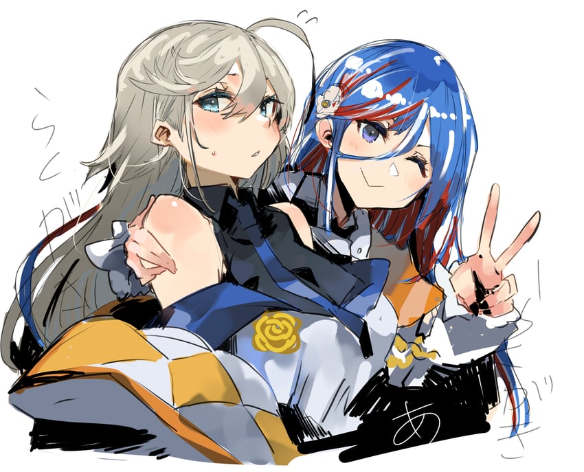 washington and south dakota (kantai collection) drawn by sunday_aki