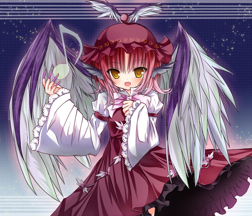 mystia lorelei (touhou) drawn by yuuhagi_(amaretto-no-natsu)