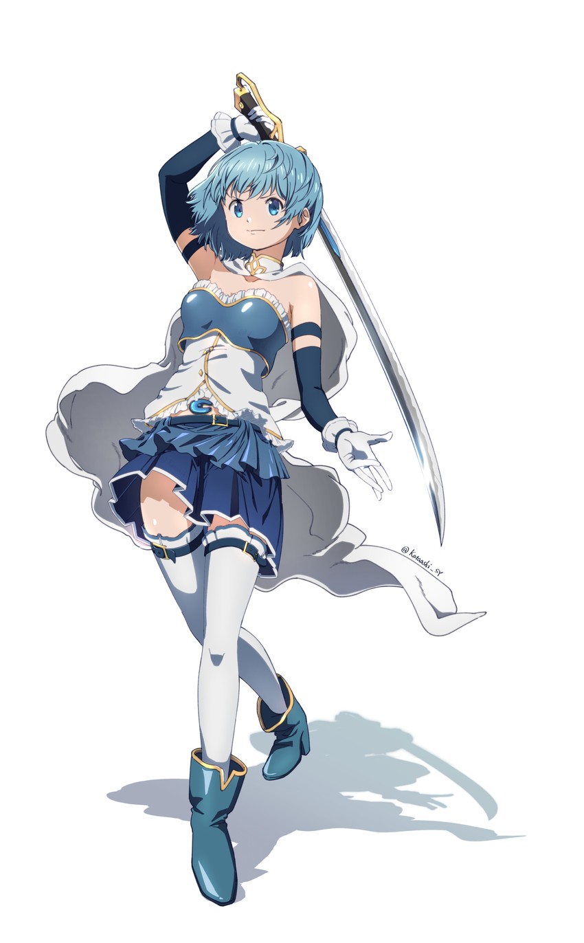 miki sayaka (mahou shoujo madoka magica) drawn by pianzu_mao