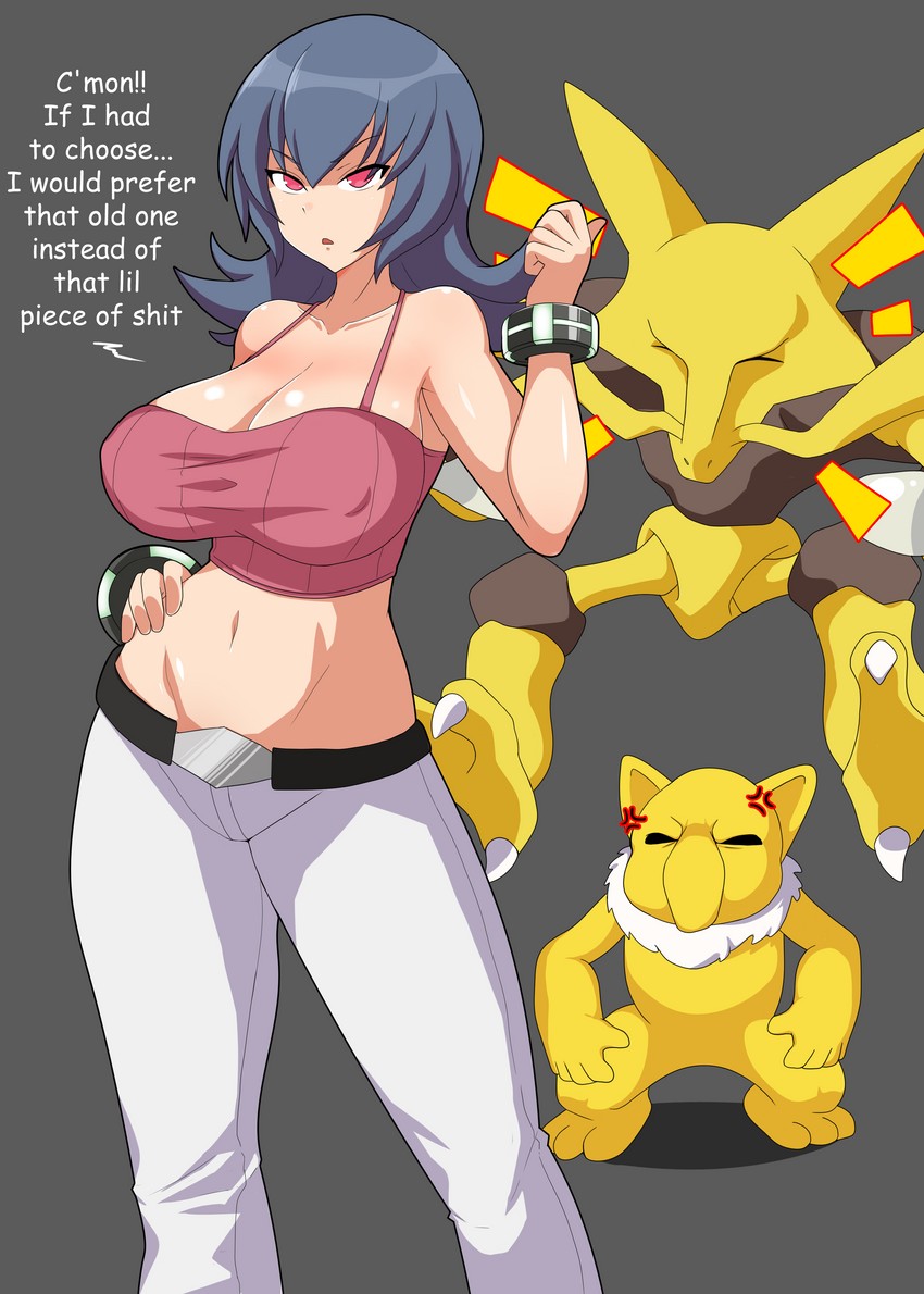 sabrina, hypno, and alakazam (pokemon and 1 more) drawn by hagarza_p