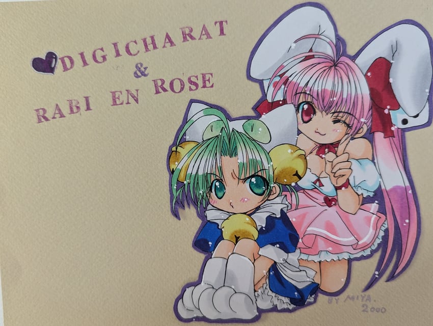 usada hikaru and dejiko (di gi charat) drawn by miya._(pixiv_104205050)