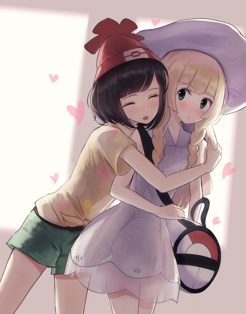 lillie and selene (pokemon and 1 more) drawn by figurehead_(figurehead67)