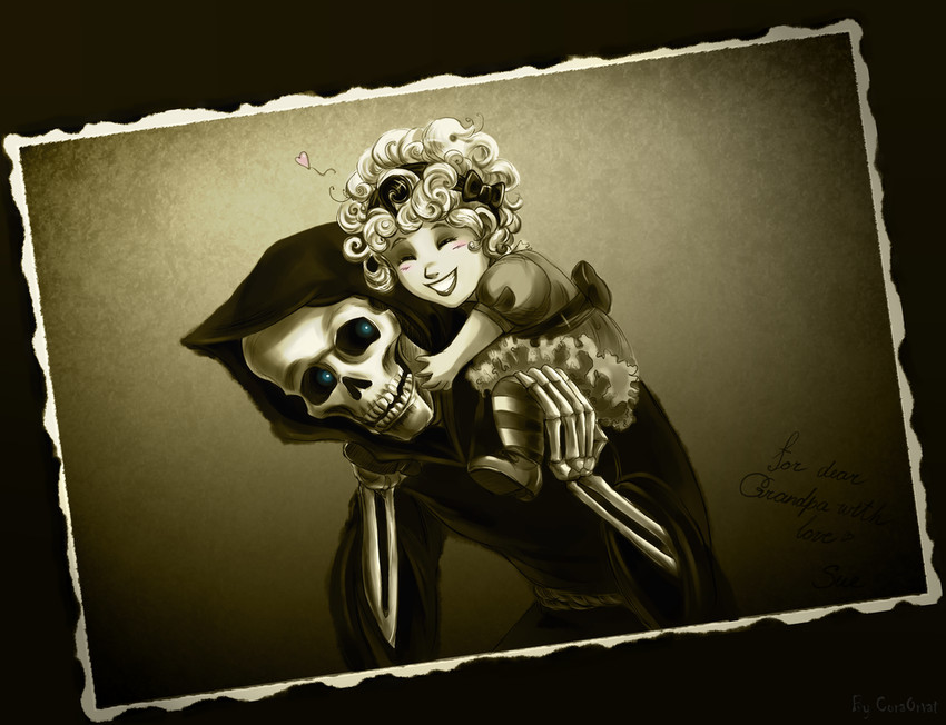 death and susan sto helit (discworld) drawn by coraorvat