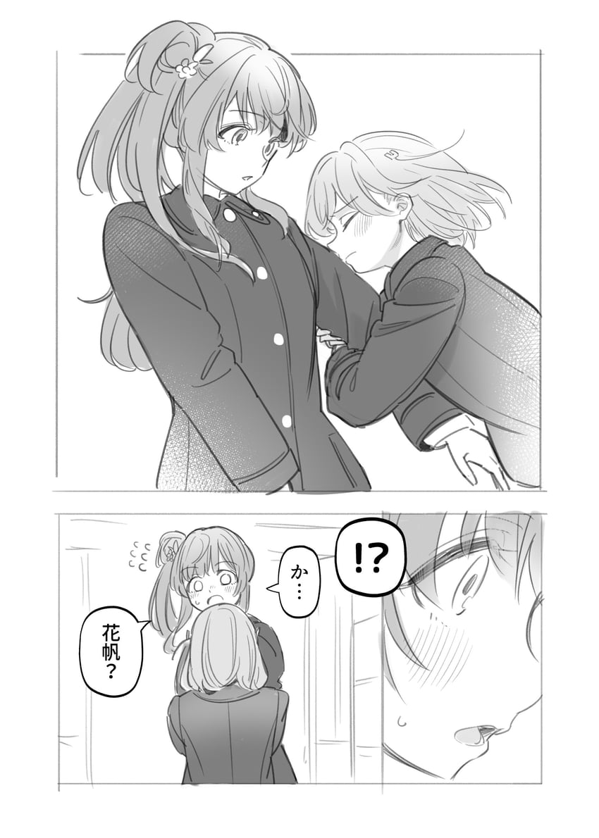hinoshita kaho and otomune kozue (love live! and 1 more) drawn by hinoshita_akame