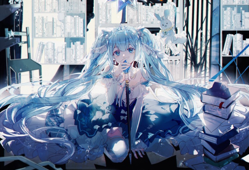 hatsune miku, yuki miku, and rabbit yukine (vocaloid) drawn by hitokoto
