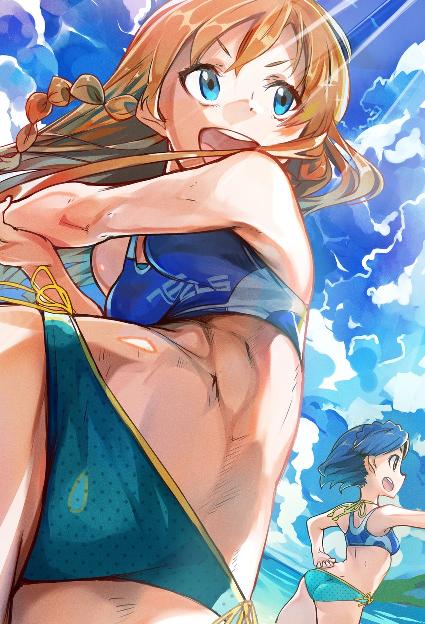 nanao yuriko and kousaka umi (idolmaster and 1 more) drawn by toro3