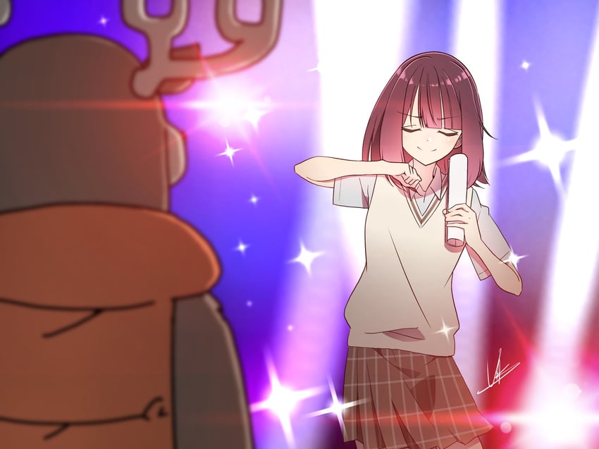 toki ayano (yurucamp and 1 more) drawn by yas_(yosiyasuyasu)