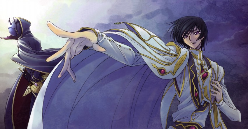 lelouch vi britannia and zero (code geass) drawn by kimura_takahiro and ookouchi_ricca
